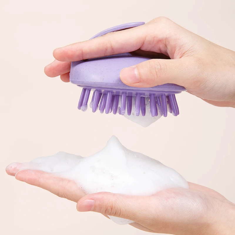 Силиконовая щетка для мытья волос
