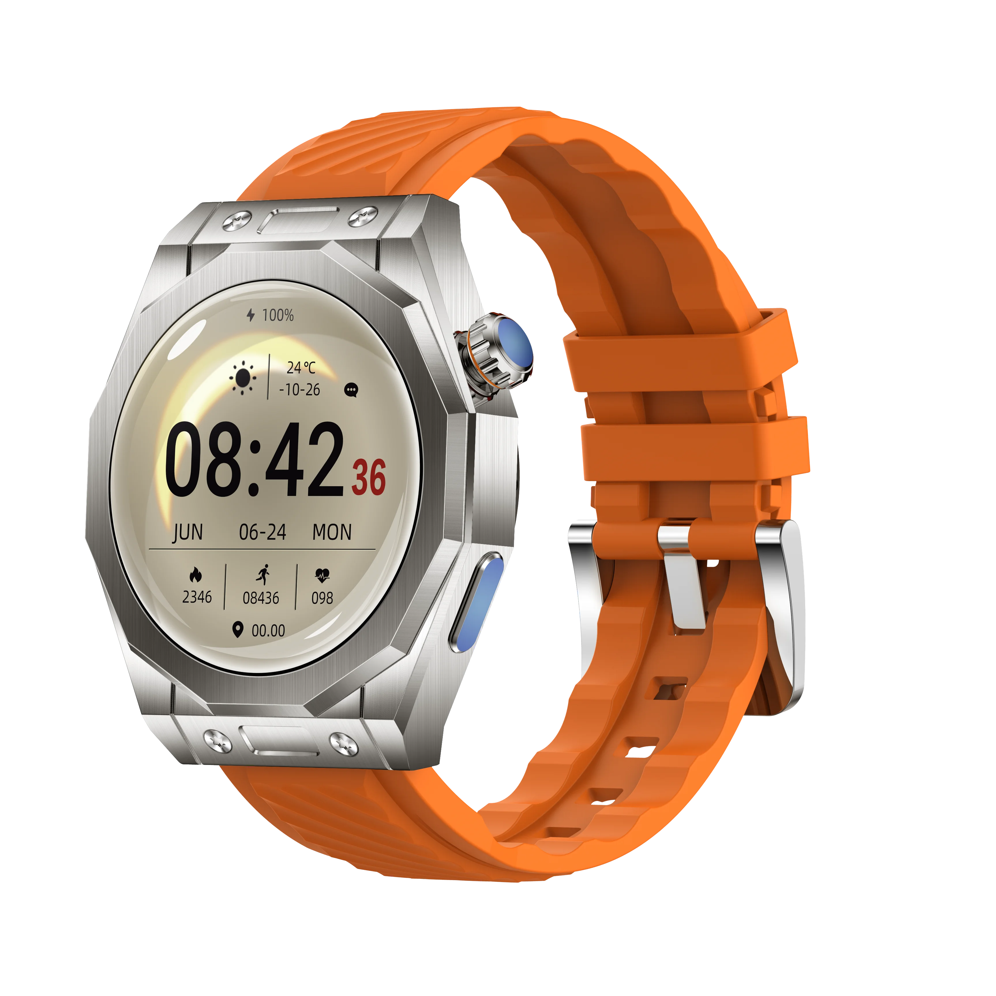 Z83 Max Smart Watch with 3 Straps Amoled Round Screen NFC Ip68 Waterproof GPS Track Smartwatch Z88 Max
