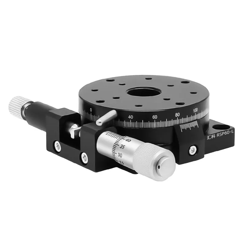 TEBAK Optical Dividing Plate Aluminum Alloy Manual Support Zinc Plated Manual Precision Customizable R-Axis Angle Rotation Table