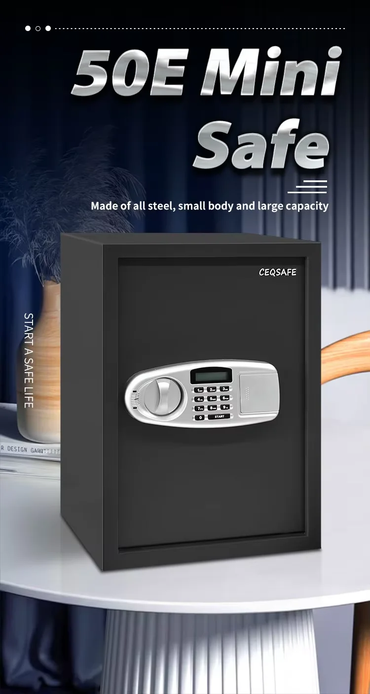 CEQSAFE Factory Price Intelligent Metal Hotel Safety Box Digital Electronic Safe Box Mini Safe supplier