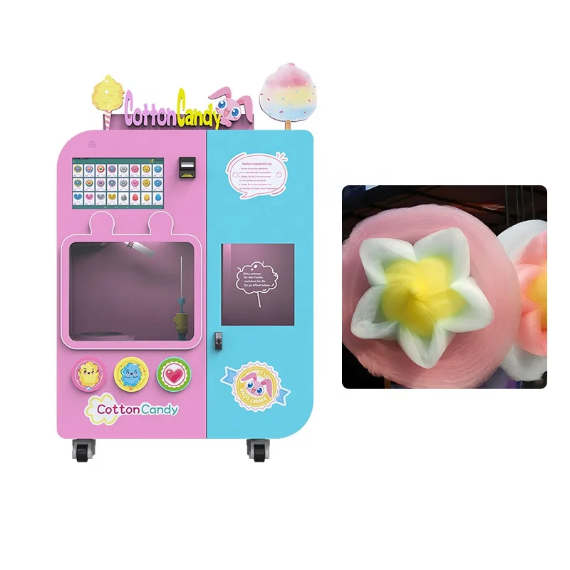 icedandy、vonnie nicobeltセット High Efficiency Cotton Candy Vending Machine - GOLDEN SHELL