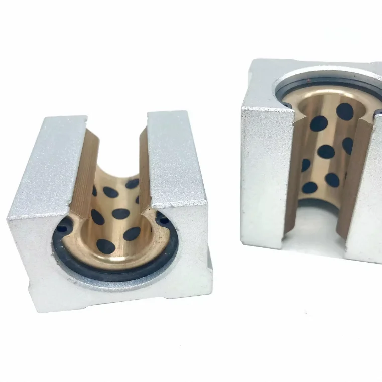 SBR Series Graphite Ball Bearings Linear Motion Shaft Rail Slide Block Transmission Slide Block Sleeve Bearing