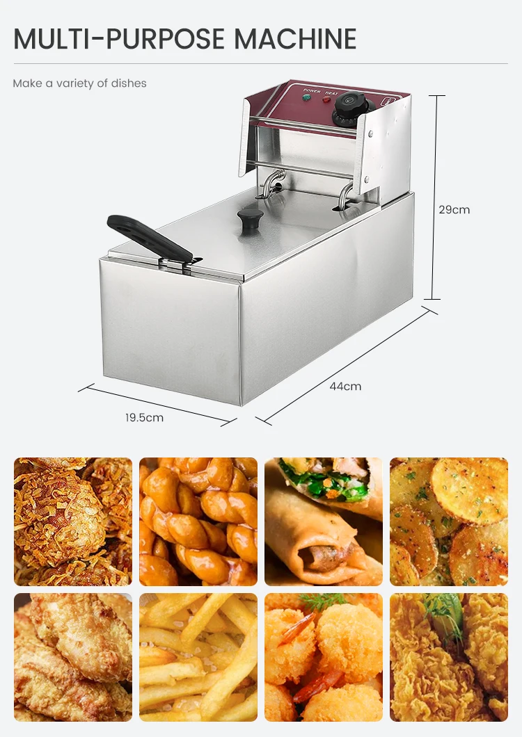 Hot Selling Commercial Stainless Steel Deep Fryer General Electric Deep
