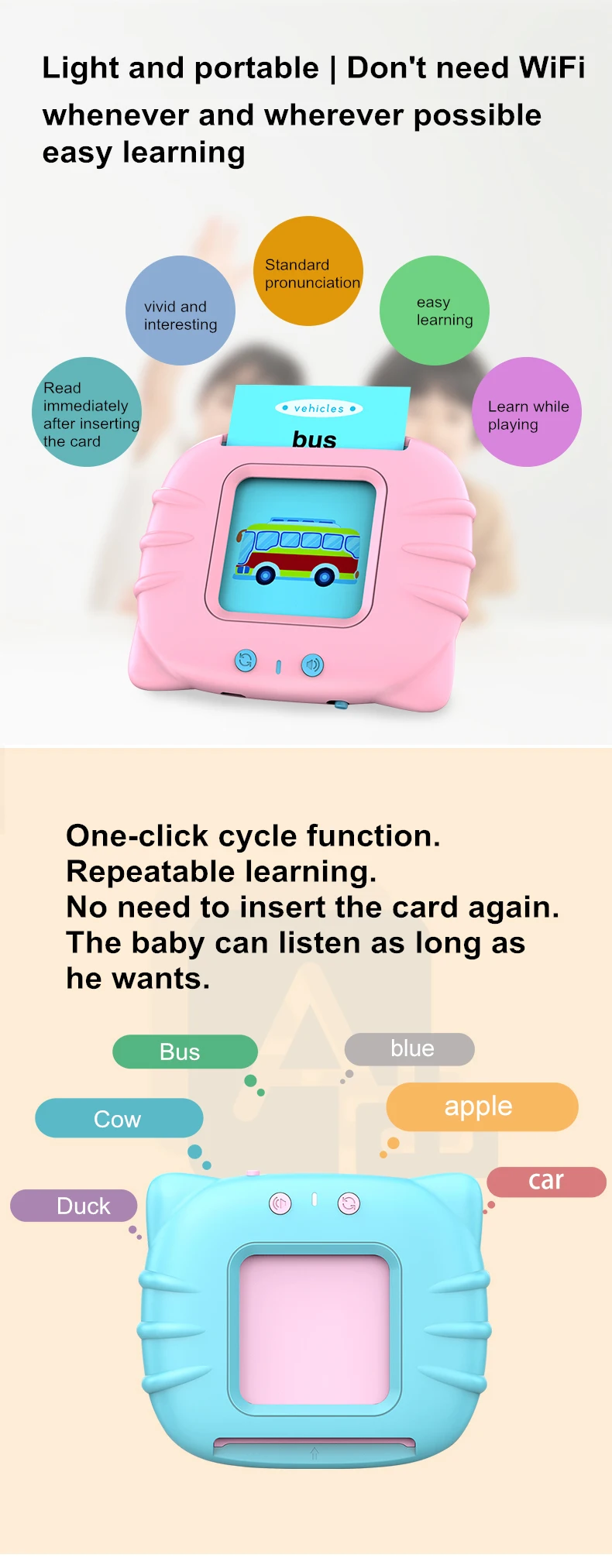 Flash Cards Spell Learning toys