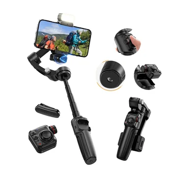 M06 Intelligent AI Tracking 3- Stabilizer Gimbal ABS Extension Rod Wireless Microphone Fill Light Mobile Phone for