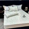 Fitted Sheet - Jade Rubbing - Green