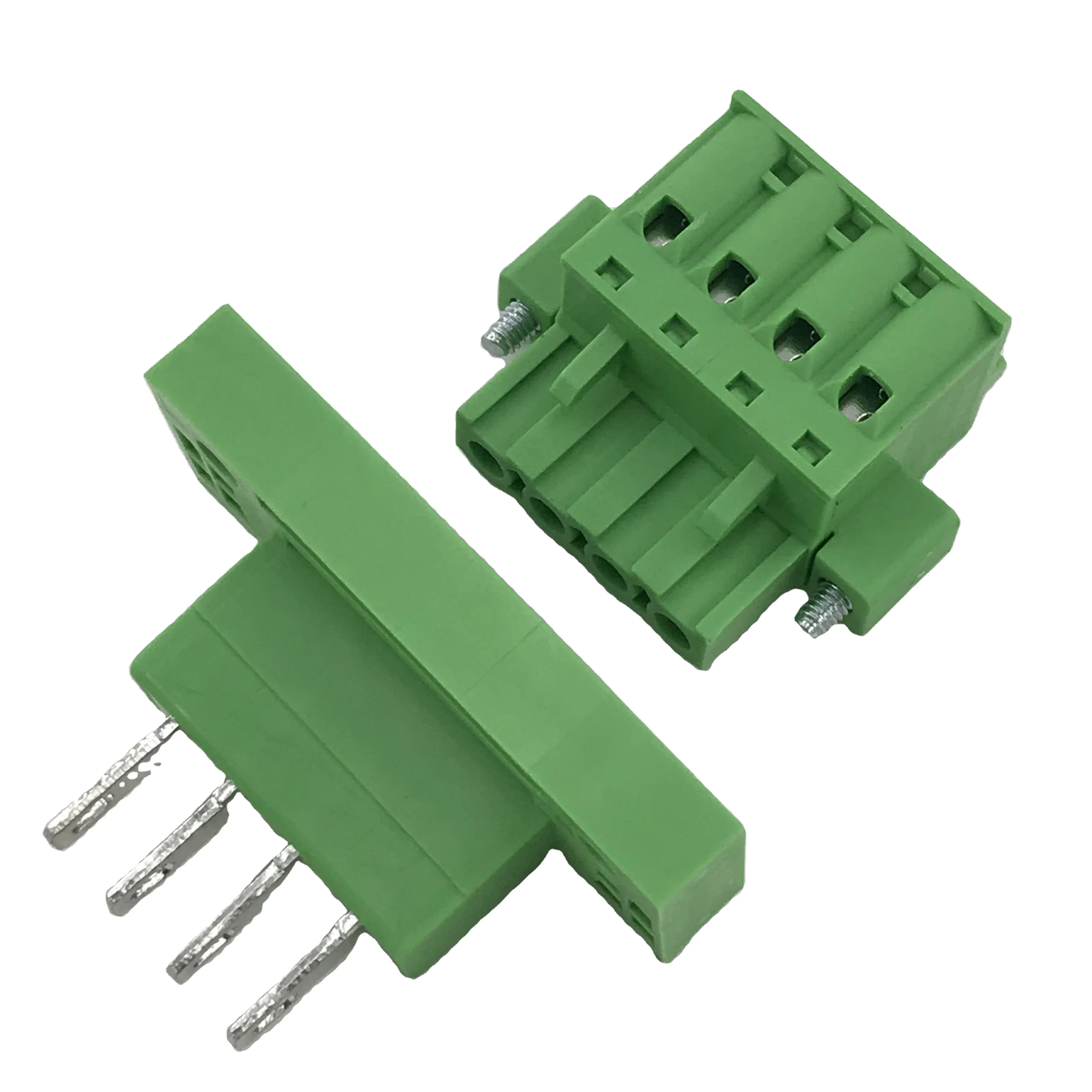 Pluggable Terminal Block XK2EDGKDM-5.08MM Pitch Push in Button Contact Block Female and Male Through Wall 2EDGWB-5.08