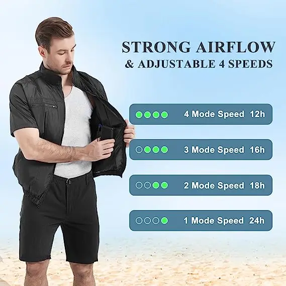 Air Conditioned Shirt Summer Outdoor Cooling Fan Jacket Air