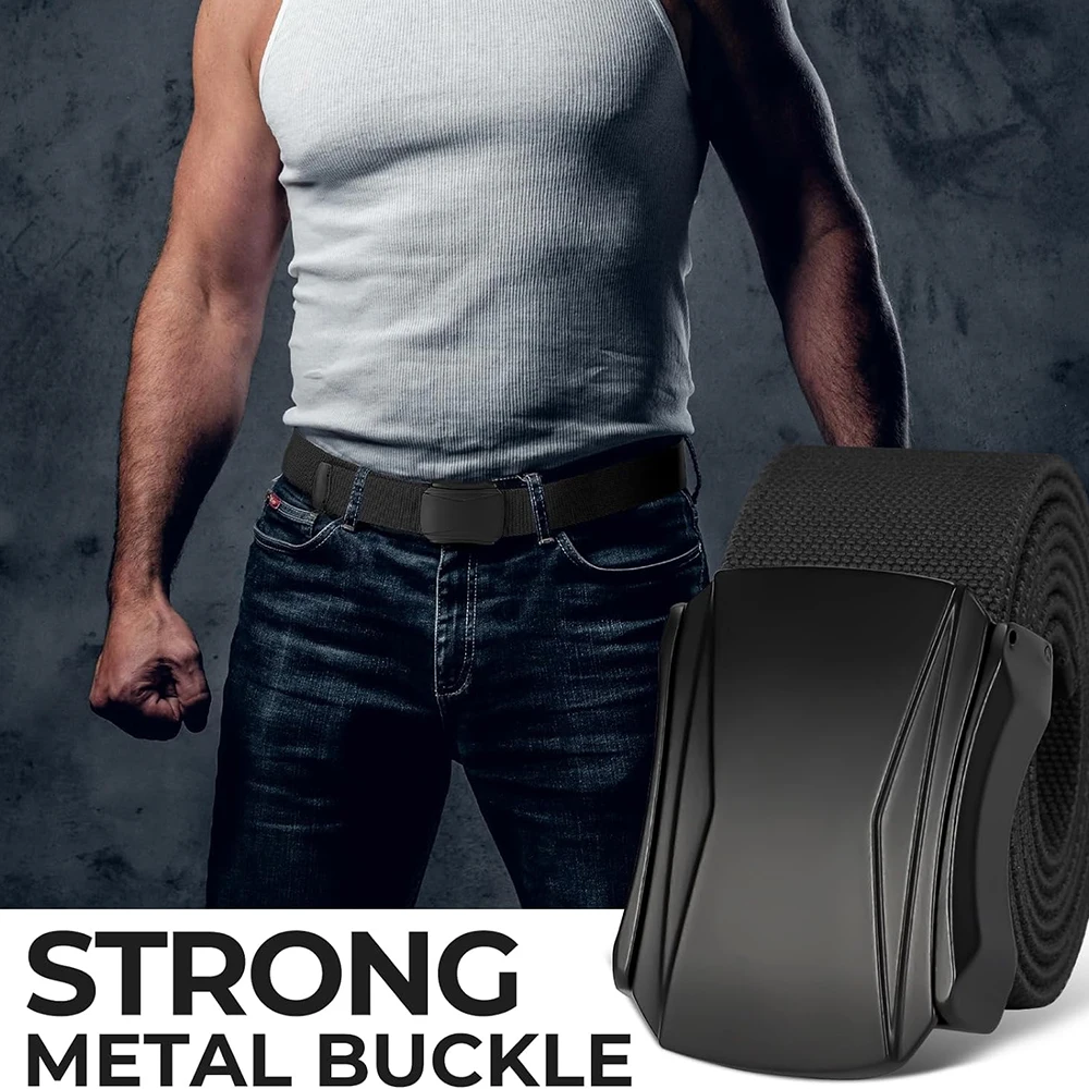 Durable Waterproof Men Sports Training Stretch Tactical Riggers Belts Men Hiking Work Nylon Web Golf Belt