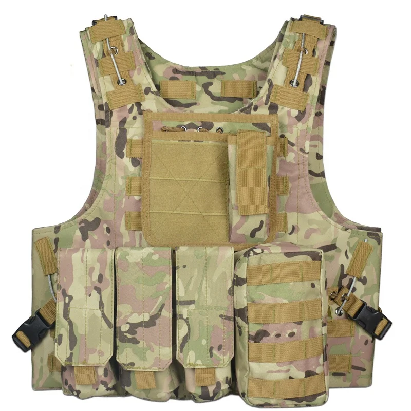 Custom Ak Life Multicam Security Guard Vest Waterproof Oxford Molle System Tactical Personal Defense Equipment Digital