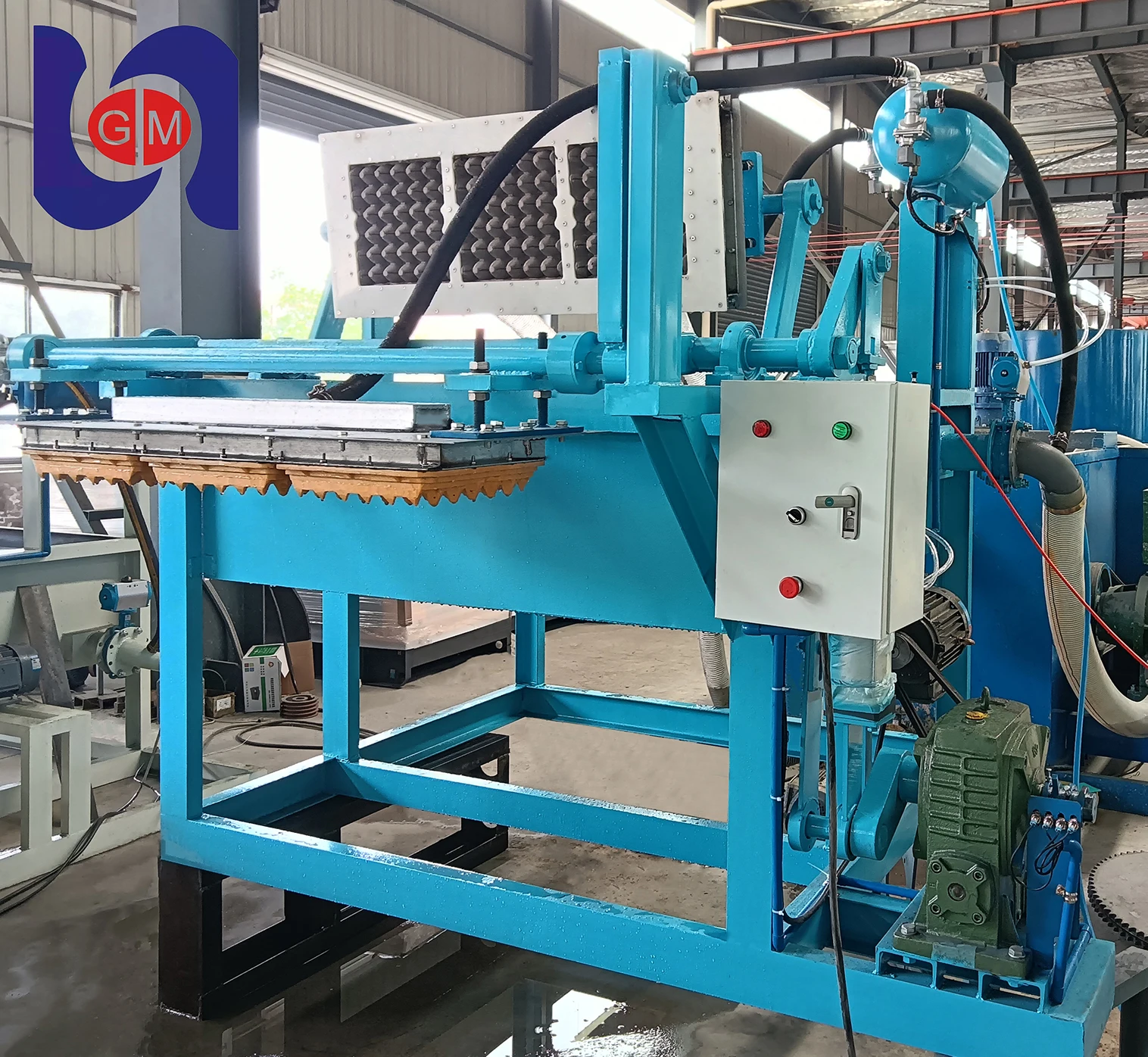 Waste old paper newspaper waste carton recycling high quality egg tray making machine fully automatic details