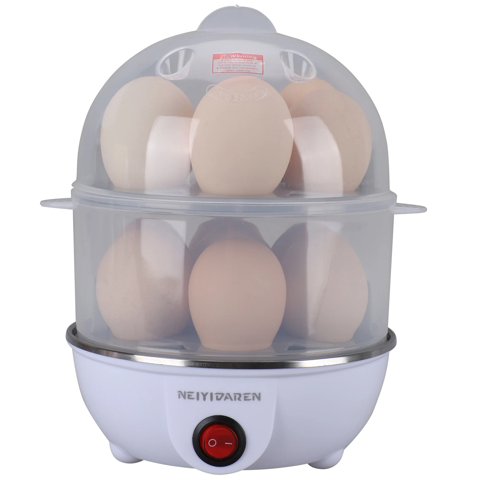 Двухслойная Пароварка для здоровых яиц, быстрая скороварка, портативная мини-быстрая машина для приготовления яиц, пластиковый Электрический котел для яиц