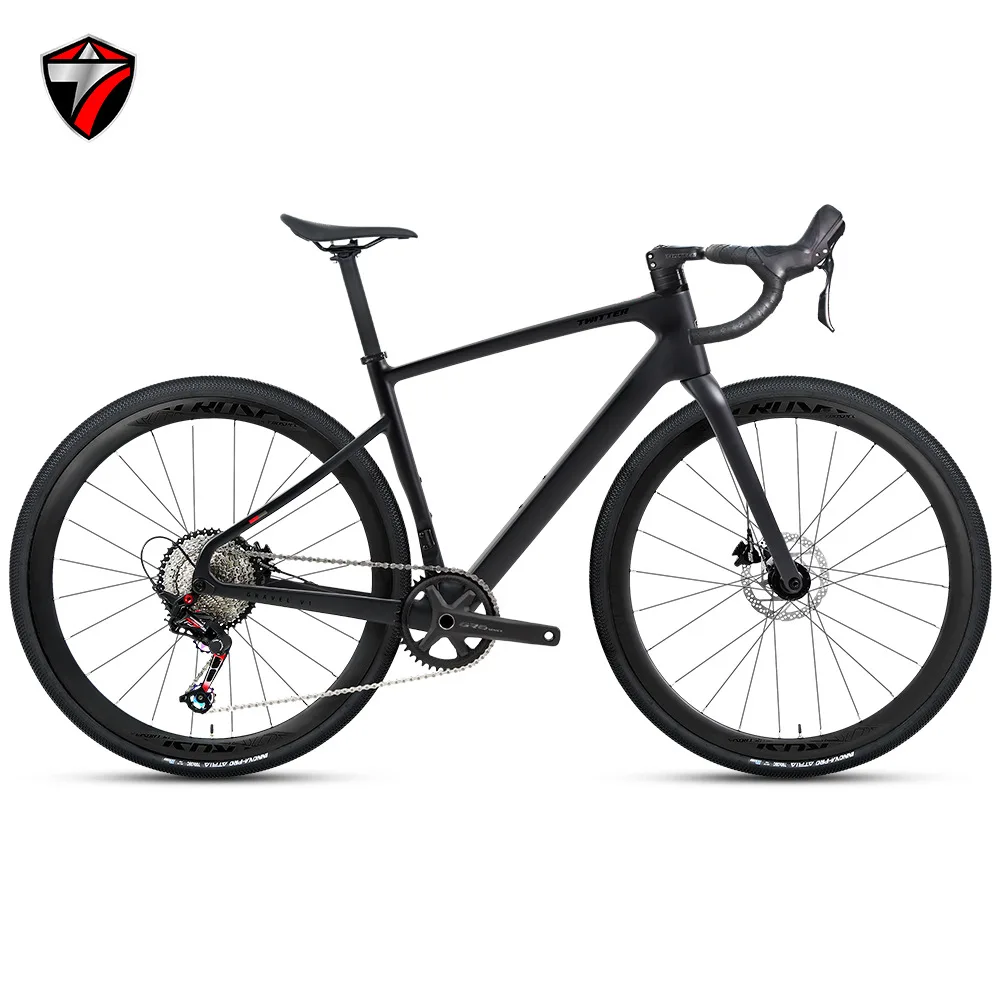 Twitter GRAVEL-V1 Carbon Fiber Road Bike, 12-Speed Disc Brake