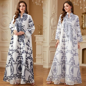 Middle East Arab Morocco Luxury Islamic Clothing Women's Dress Muslim Dress Fashion Sequins Loose Dubai Long Dress