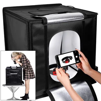 Neewer Photo Studio Light Box 20 Inches Shooting Light Tent Adjustable Brightness Foldable Portable Professional Booth Table detail image