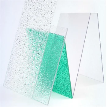Custom Color UV Resistant Plastic Roofing Sheet Polycarbonate Solid Sheet embossed