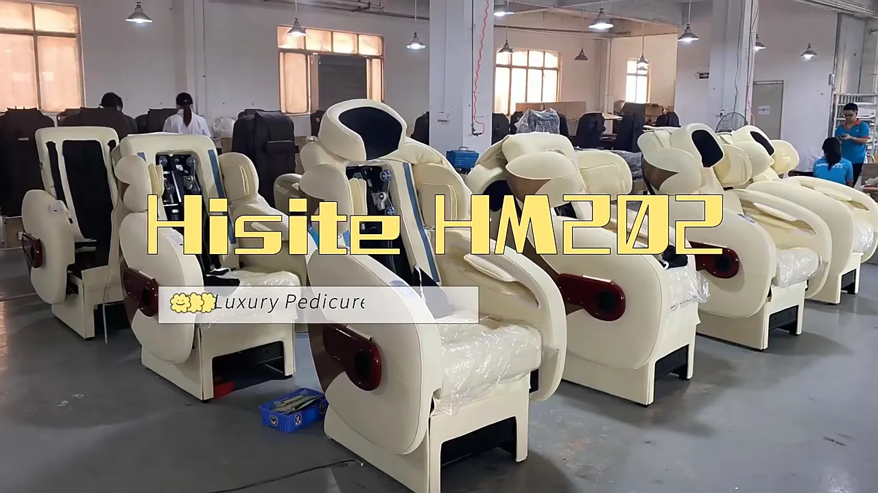 Hisite Luxury Nail Salon Client Reclining Pedicure Spa Chairs For Sale