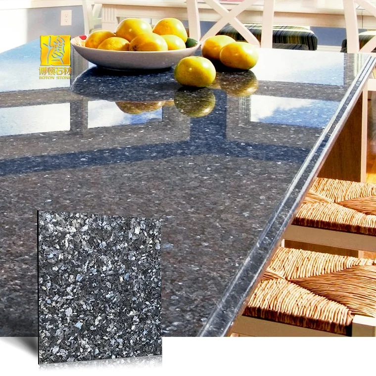 Blue Pearl Granite Tile - Polished