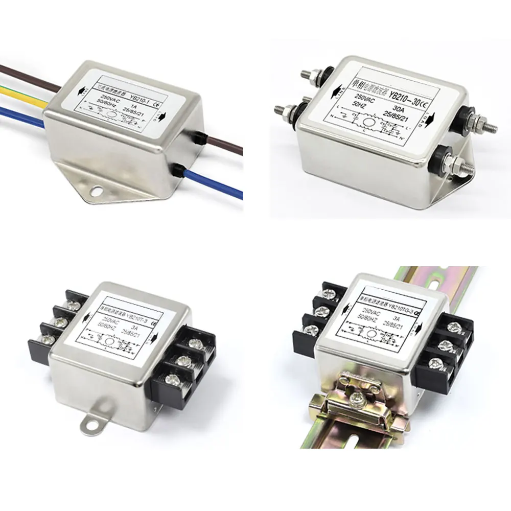 Single-Stage AC 250V 1A-200A Single Phase Power Filter LV Products