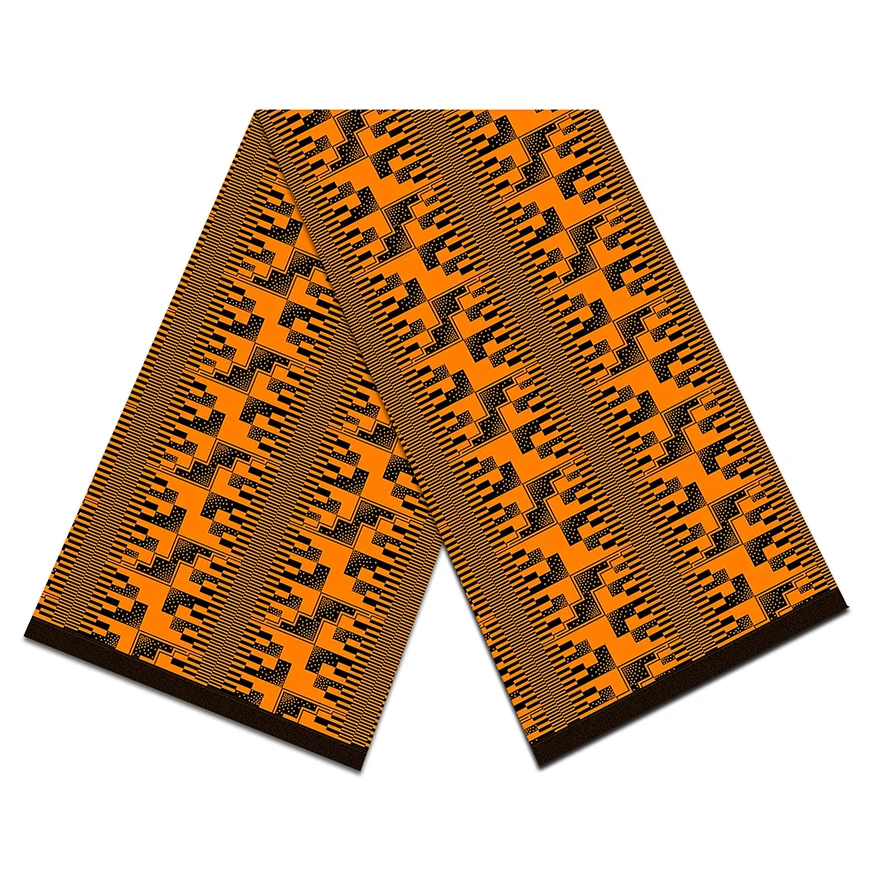Tissu Coton Africain Imprimé Cire (Ankara) Véritable - Prix Au Mètre - Neuf