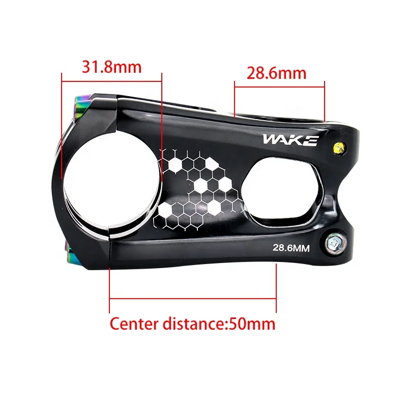 WAKE MTB Short Stem Rainbow 50mm Bicycle Handlebar