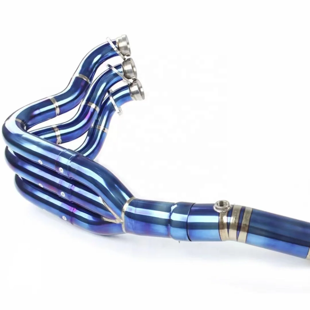 Stainless Exhaust Motorcycle Exhaust System For Kawasaki Z900 2017 2018