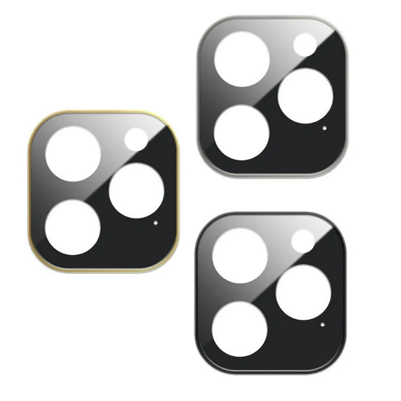 2in1 Metal + Tempered Glass Len Camera Protector for iphone 16 15 14 13 11 Pro Max 12 Mini 2in1 Camera Lens Protector