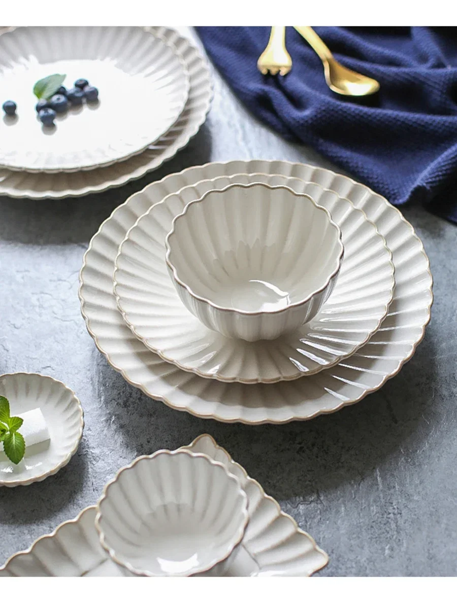 Manufacturer Custom Nordic Ceramic Dinner Plates  Elegant Ceramic Dinner Set Dinnerware Sets  Porcelain Tableware factory