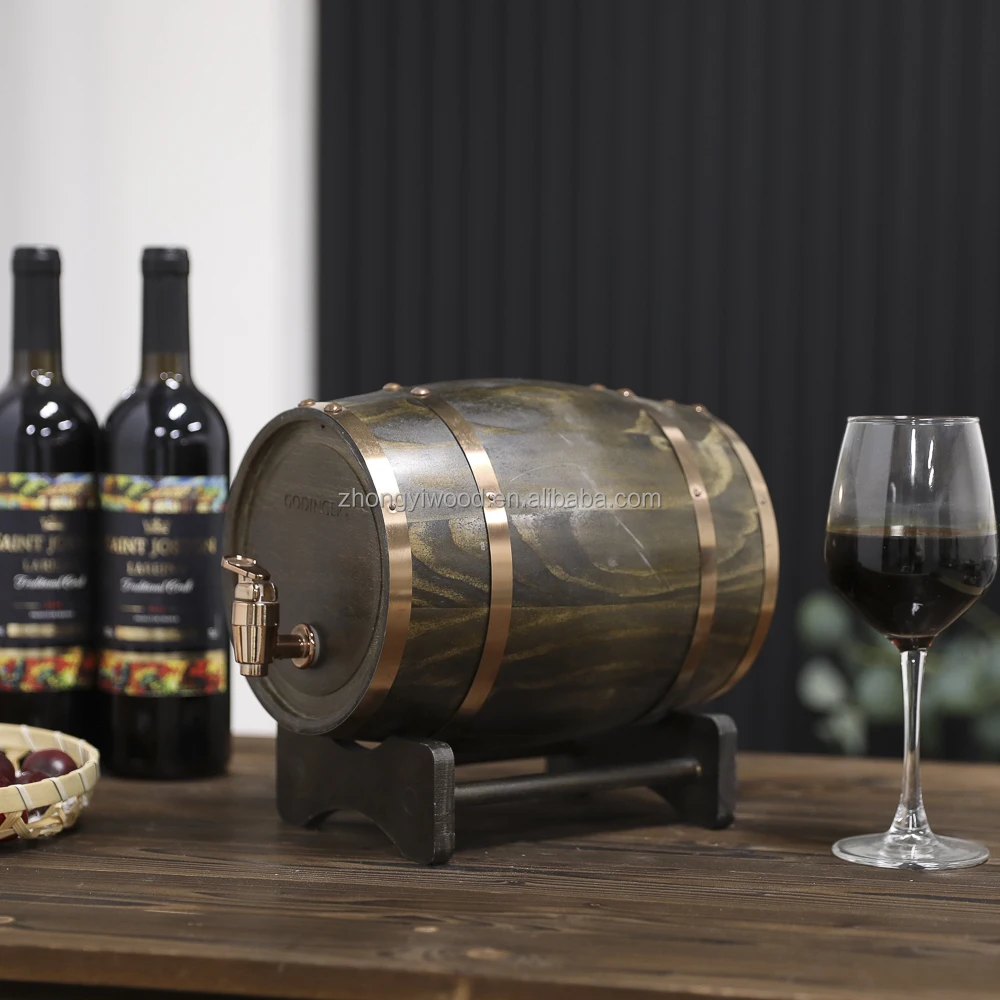 Wooden Wine Barrel - Handcrafted Storage & Decor Solution