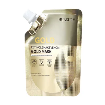 Cross-Border Walt Retinol Snake Venom Peptide Gold Mask Hydrating Skin Care Moisturizing Cream Peel-Off Soft Packaging Printing