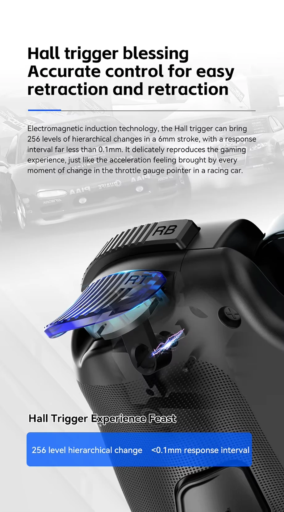A BSP D10 D10S Juego de enfriamiento de estiramiento Controlador Android IOS para SWITCH Tablet P3 P4 Gamepad Streaming