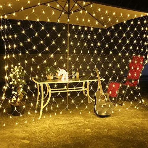 Led Lights Net 4m*6m 672 Lights Mesh String Lights Low Voltage With 8 Modes  For Christmas Trees Bushes Wedding Party Garden - Buy Led Hanging Ball