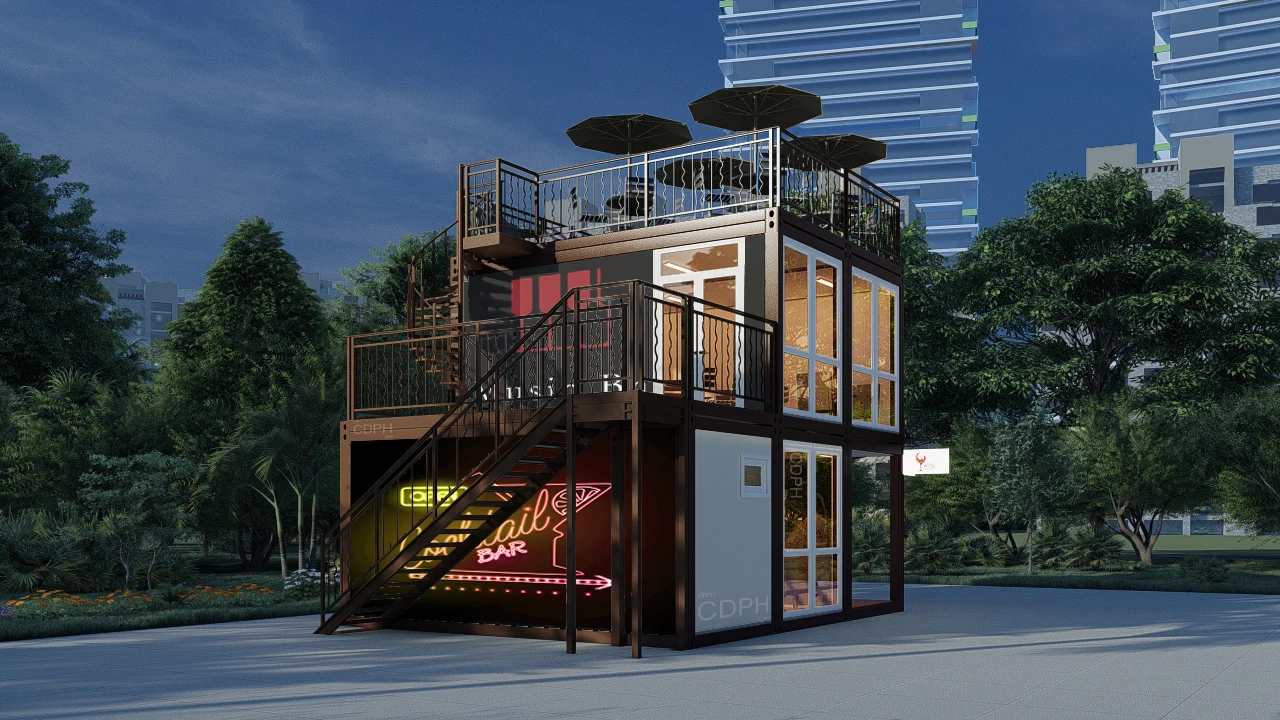 Bars And Cafes Container Home Prefab House Steel Structure Portable Villa 1