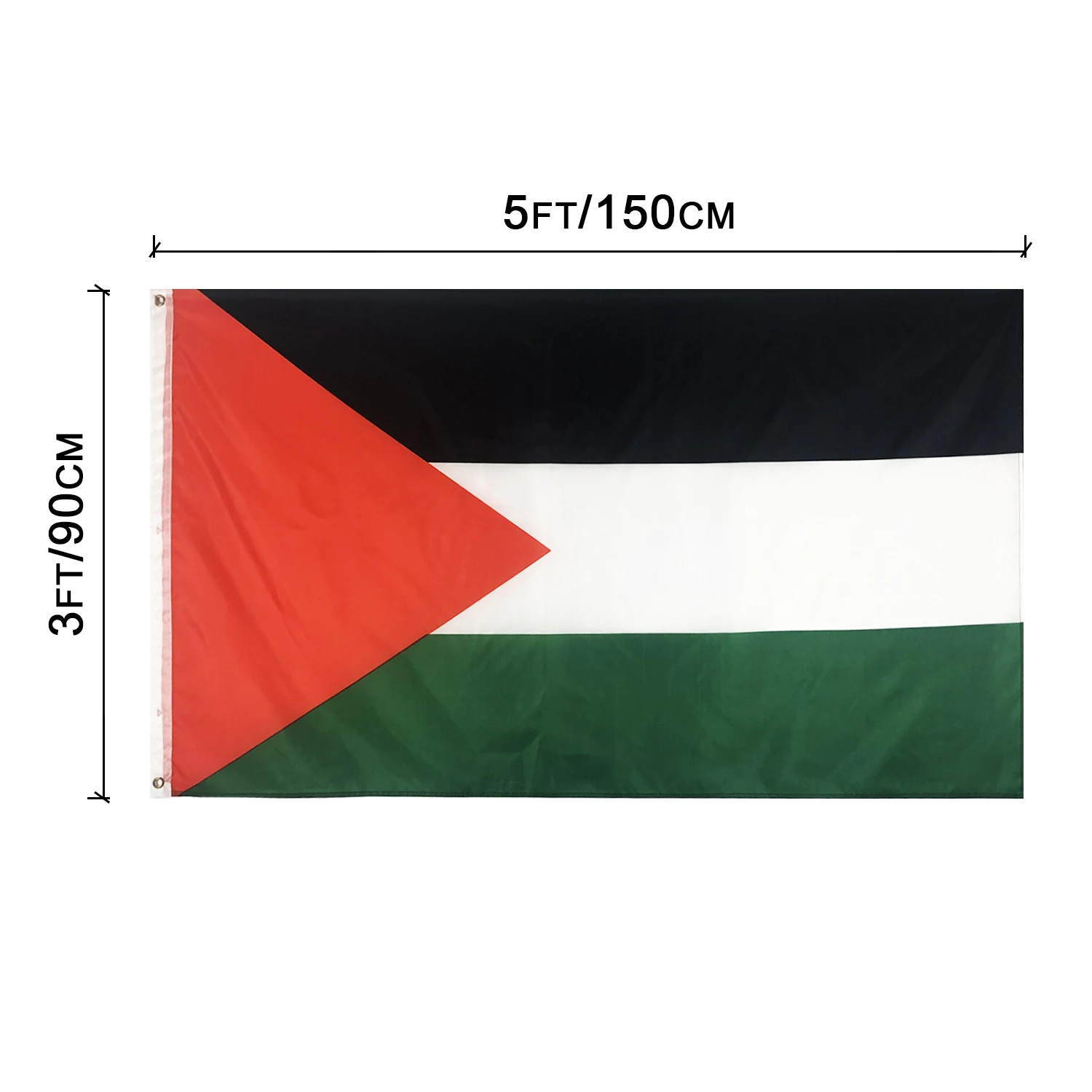 Palestinian Banner Large 150x90cm Polyester Italian Flag From Gaza