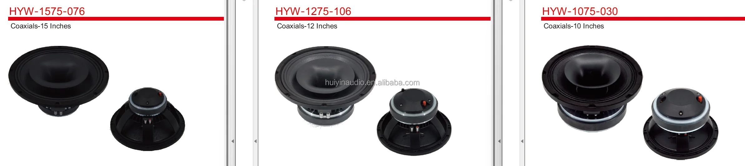product 1075 030 big horn 10 inch coaxial speaker 400w rms 3 inch coil ferrite magnet full range 2 way coaxial speaker for stage monitor-0