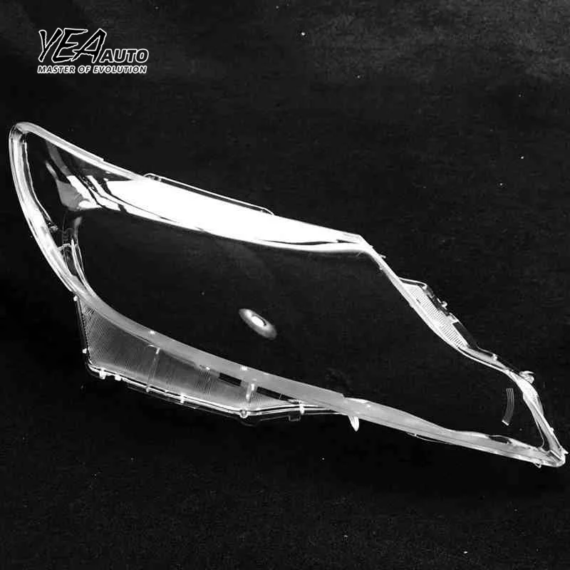 YEA AUTO Car headlight cover lens glass for toyota Previa Estima 2009 - 2015 lens cover PC lampshade clear shell