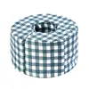 Green checkered foot ring, single