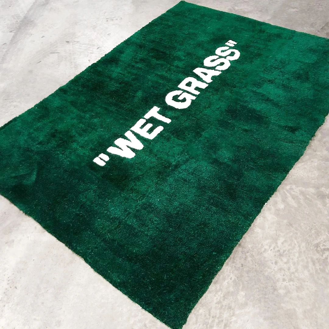 Buy WET GRASS Rug – TheHausHaus