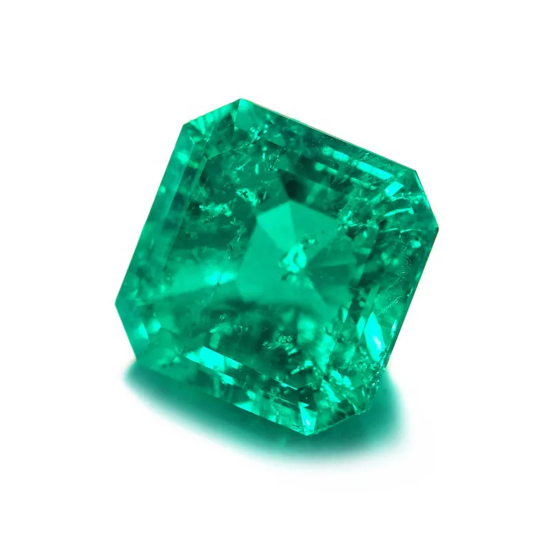 Asscher Cut Emerald Green Gemstones Cvd Gemstones Jewelry Loose Lab ...