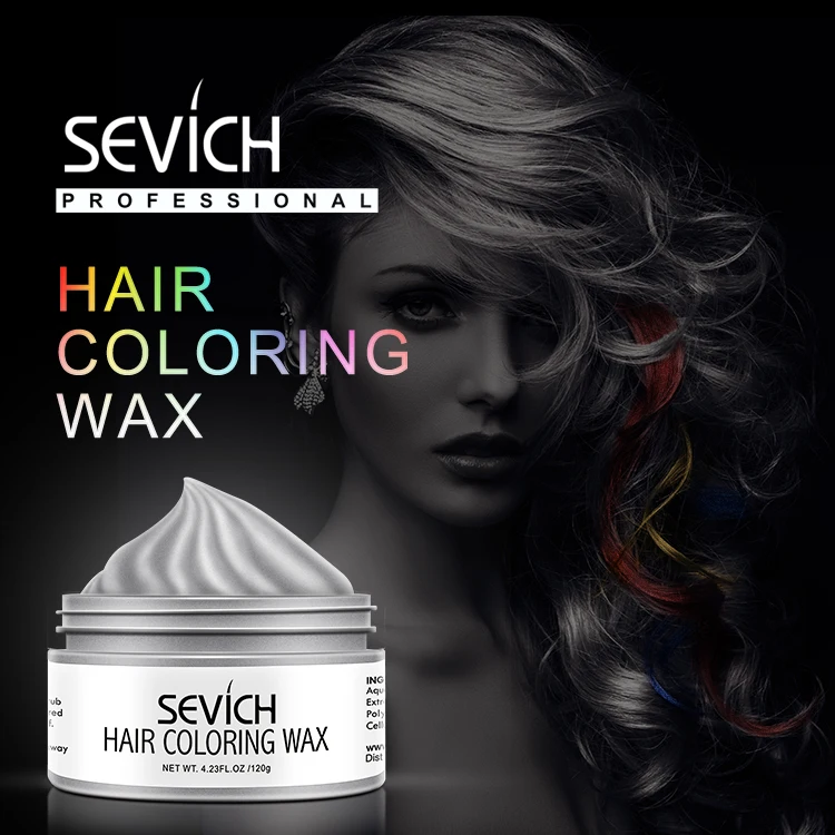 New Arrival Strong Hold Edge Control Organic Hair Paint Wax Pomade Gel Multiple Colors Hair Styling Color Wax