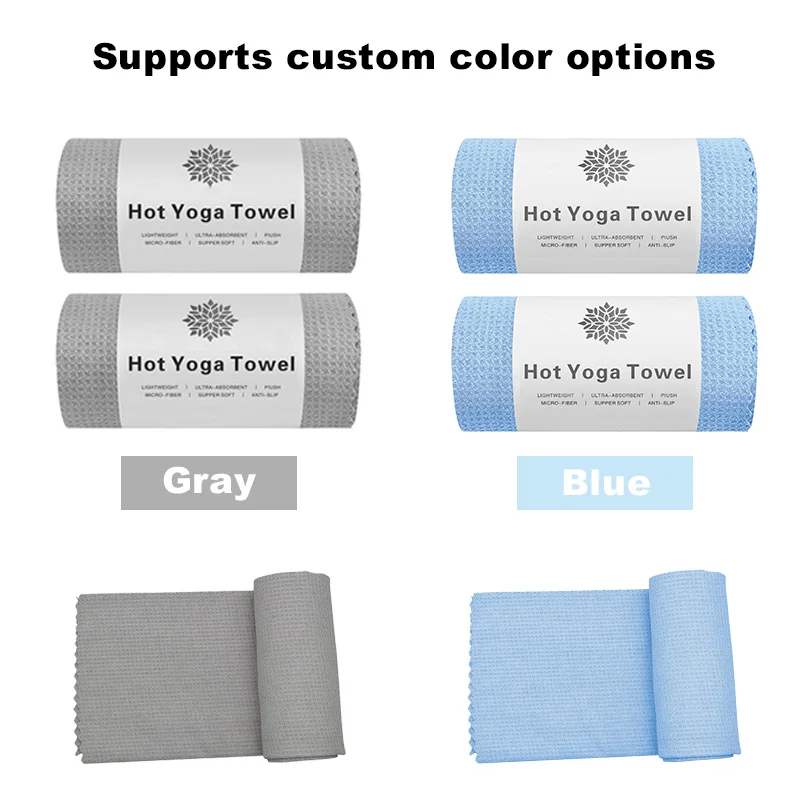 Eco Friendly Foldable Portable Hot Yoga Towel with Super Absorbent Microfiber product detail 3