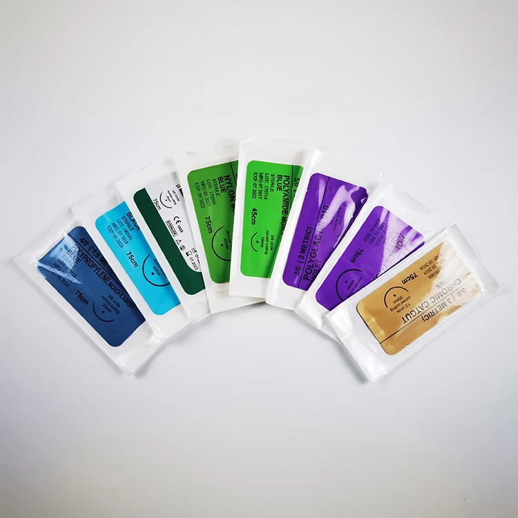 Seller Consumables Suture Material Types Of Suture Needles Sterile Medical Sutures With Best Price
