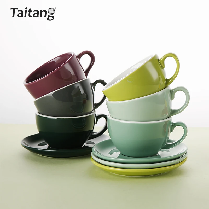 Tazas Coloridas Para Cafetería,Juego De Tazas De Café Y Té,Platillo De  Cerámica,Venta Al Por Mayor - Buy Taza De Café Y Platillo,Taza De Café,Taza  De Café De Cerámica Product on 