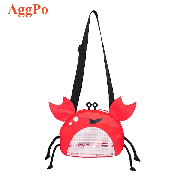 Mesh Beach Bag Kids Crab Bags Collecting Totes For Holding Shells