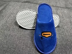 Индивидуальная ванная комната спа гостевой номер роскошный коралловый велюр черный белый отель тапочки с логотипом оптовая продажа Одноразовые гостиничные