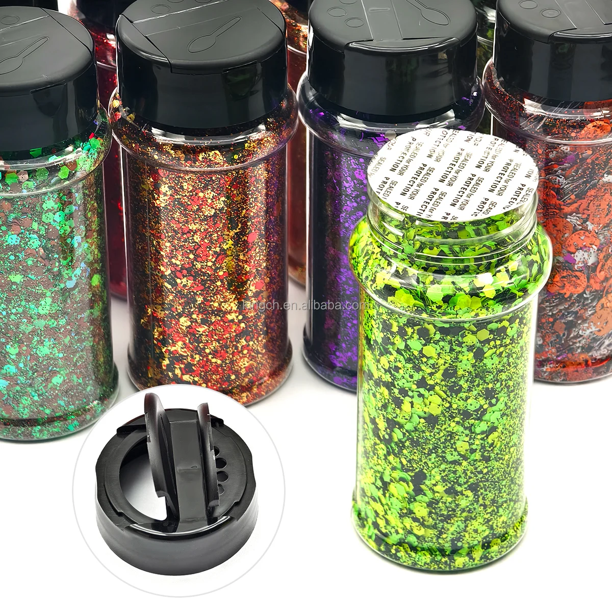product hot selling 2oz shaker packing custom mix chunky glitter wholesale for tumbler nail resin decoration 24colors autumn glitter-10