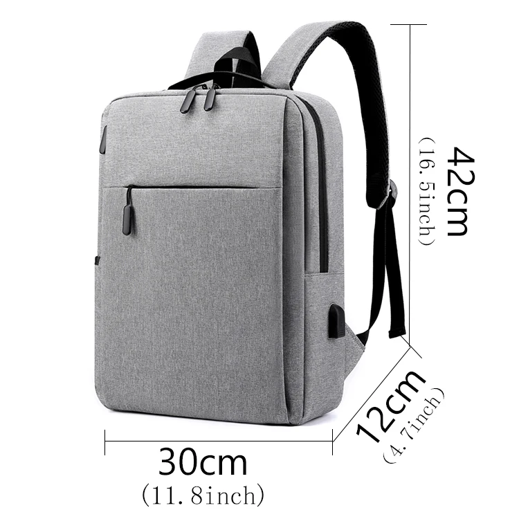 Lightweight Polyester College Usb Travel Laptop Backpack Student Custom ...