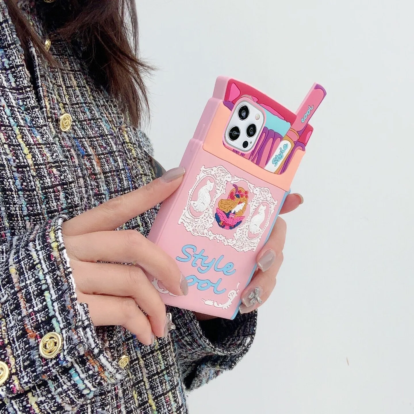 Iphone 12 Pro Max Pink Phone Case Fashion Cute Pink Girl Magic Cigarette Box Soft Silicone Shockproof Phone Case For Iphone 12 Pro Max Iphone 12 Pro Max Pink Phone Case Fashion Cute Pink Girl Magic Cigarette Box Soft Silicone Shockproof Phone Case For Iphone 12 Pro Max