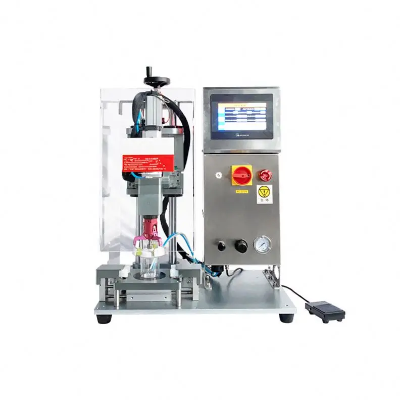 TEBAK  Semi-Automatic Pneumatic Capping Duck Bill Bottle Rolling Bottle Locking Machine Screw Capping Machine