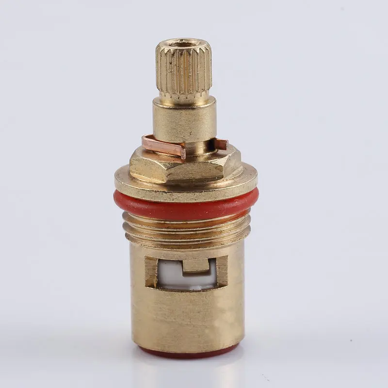 Hot and Cold Water Heating Universal Copper Brass Faucet Accessories Quick Opening Water Split Long Cartridge 39.5mm High